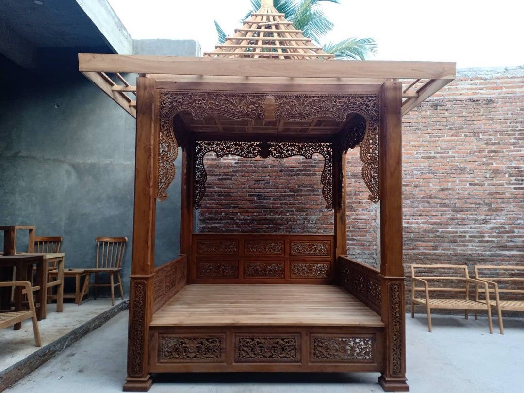 Gazebo |Dipan minimalis | Kursi kayu cafe murah berkualitas| kursi ...