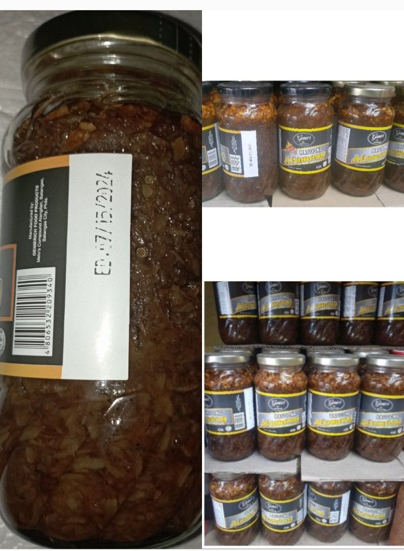 Genies Special Bagoong Alamang (Category: Spice & Seasoning) located in Santa Rosa. Submitted by haroldmutia0127 (Listing ID 1241881216, Image 1). Description: Genies Homemade Special Bagoong alamang [ ] masarap and very affordable [ ] perfect kasama sa mga paborito pong pagkain. [ ] Bagoong alamang best for kare-kare , green mango & more. [ ] 430g in size. available in regular spicy Delivery via Lalamove cash on delivery Accept Gcash payment Mes
