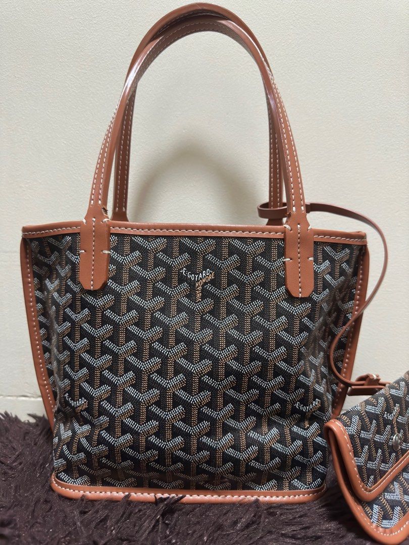 Goyard Sac Anjou PM Bleu Ciel (Blue), Luxury, Bags & Wallets on Carousell