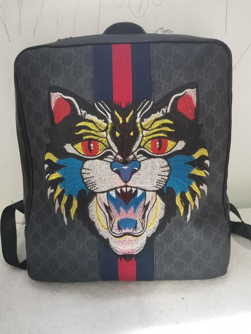 Gucci angry cat backpack clearance