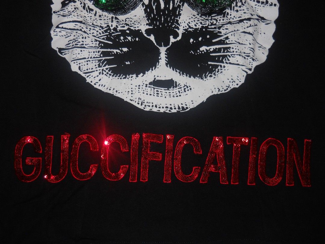 Guccification t top shirt black