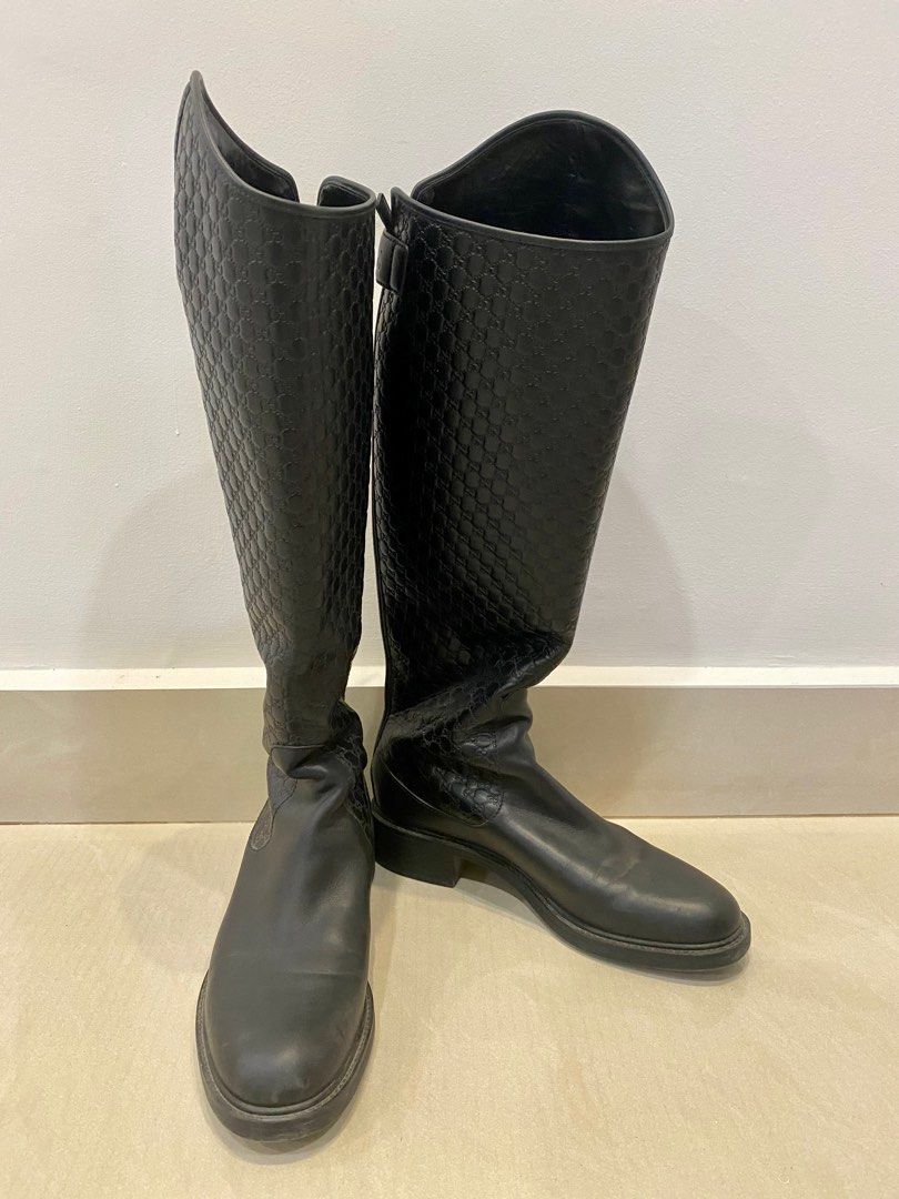 Gucci riding discount boots on sale