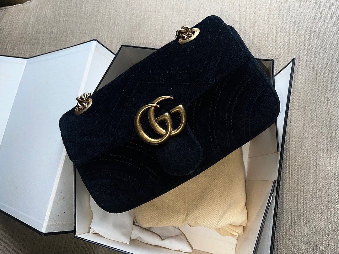 Gg marmont velvet bag sales