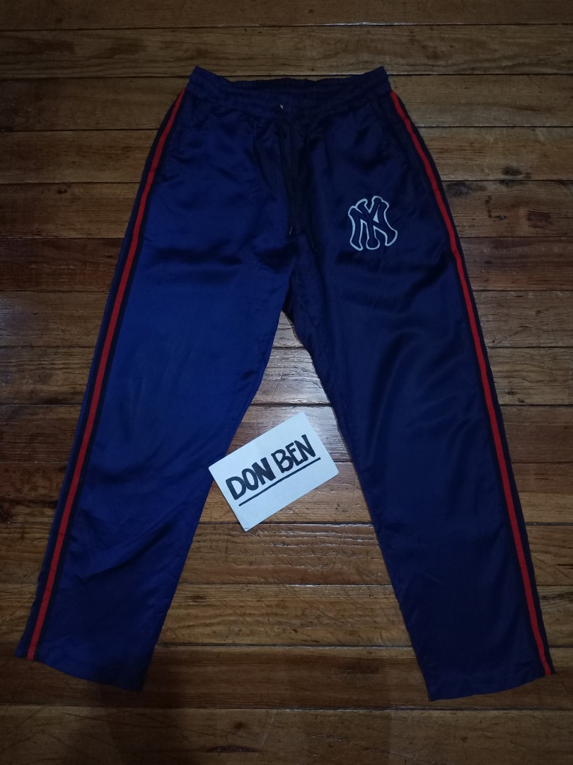 Gucci Navy Blue NY Yankees Patched Cotton Jogger Pants M Gucci