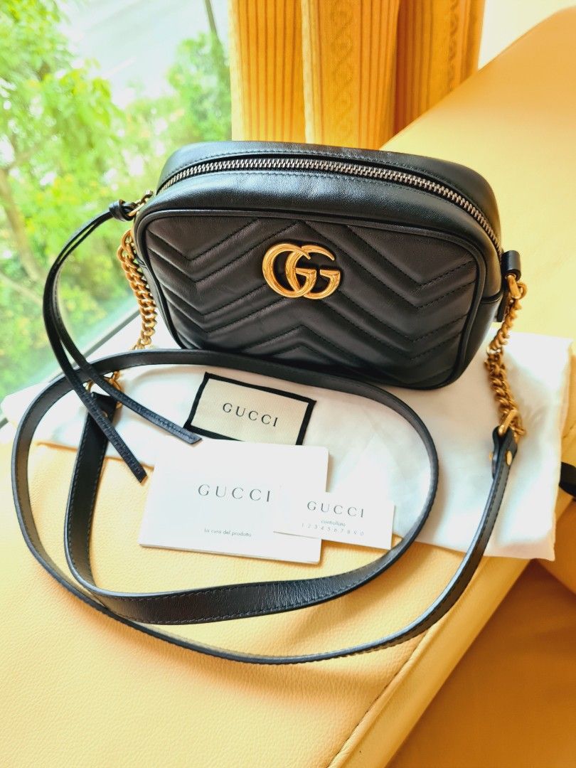 Gucci purse cheap with gold chain