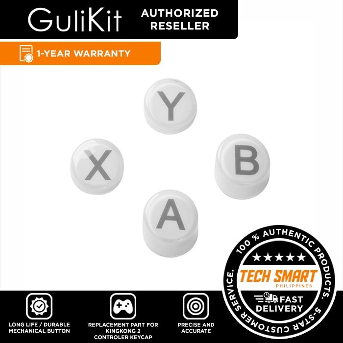 GuliKit KingKong 2 Controller Keycap (PC Replacement） (Category: Controllers) located in Manila. Submitted by techsmartph (Listing ID 1195238774, Image 2). Description: * Do Yourself Easy Replacement. * Button Layout for PC Players. * Durable Quality, Long life. * Anti Wear-out Letters Engraved by Laser on Inner Layer. GUARANTEED ORIGINAL/AUTHENTIC ITEMS AUTHORIZED RESELLER Visit Tech Smart Philippines (fb: techsmartph) on Facebook for other item