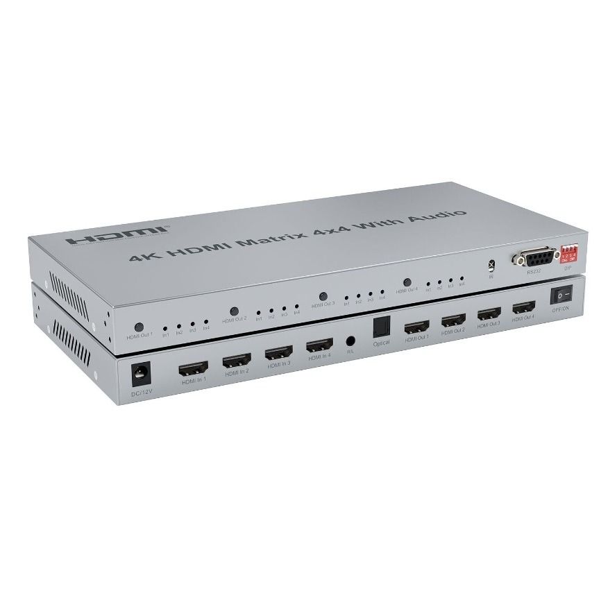 HDMI Matrix 4 x 4 support 4K / 3D / High-Definition Multimedia ...