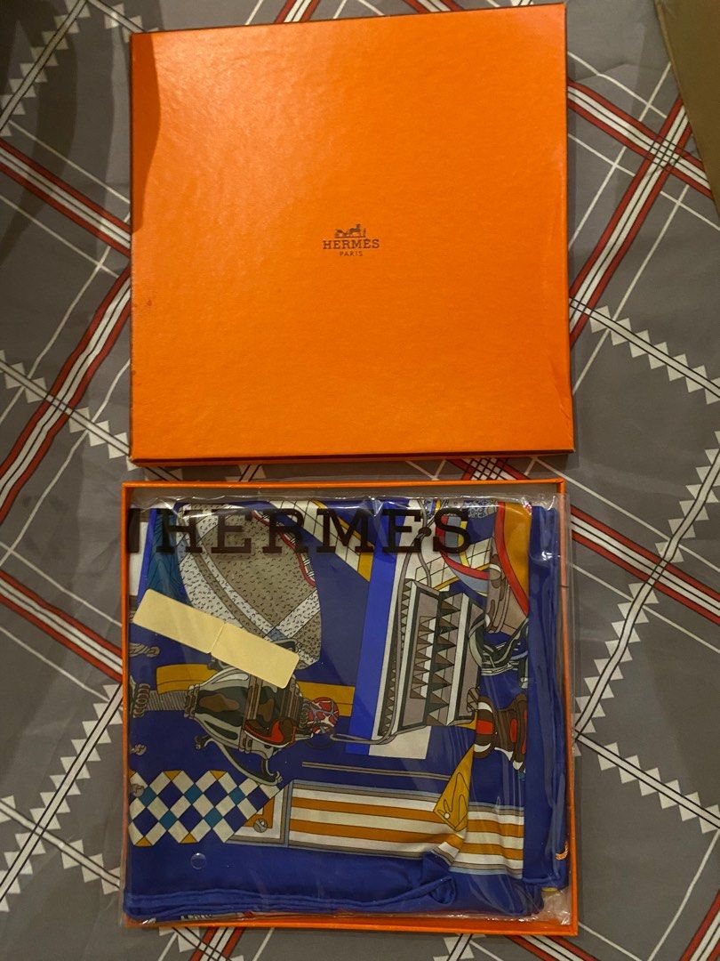 Hermes Long Strength Deer 90x90cm Soie Scarf with Box (Category: Apparel) located in Singapore. Submitted by Jordantzd (Listing ID 1241755522, Image 2). Description: Received as a gift from overseas guests. Uncertain about genuinity, kindly do your own verification checks. Sealed in box not used. Tags: Hermes, Luxury, Gucci, Branded.m, bag, women, scarf .