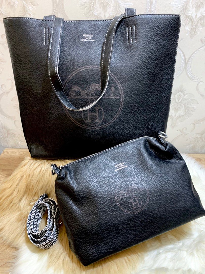 Hermes tote bag leather hotsell