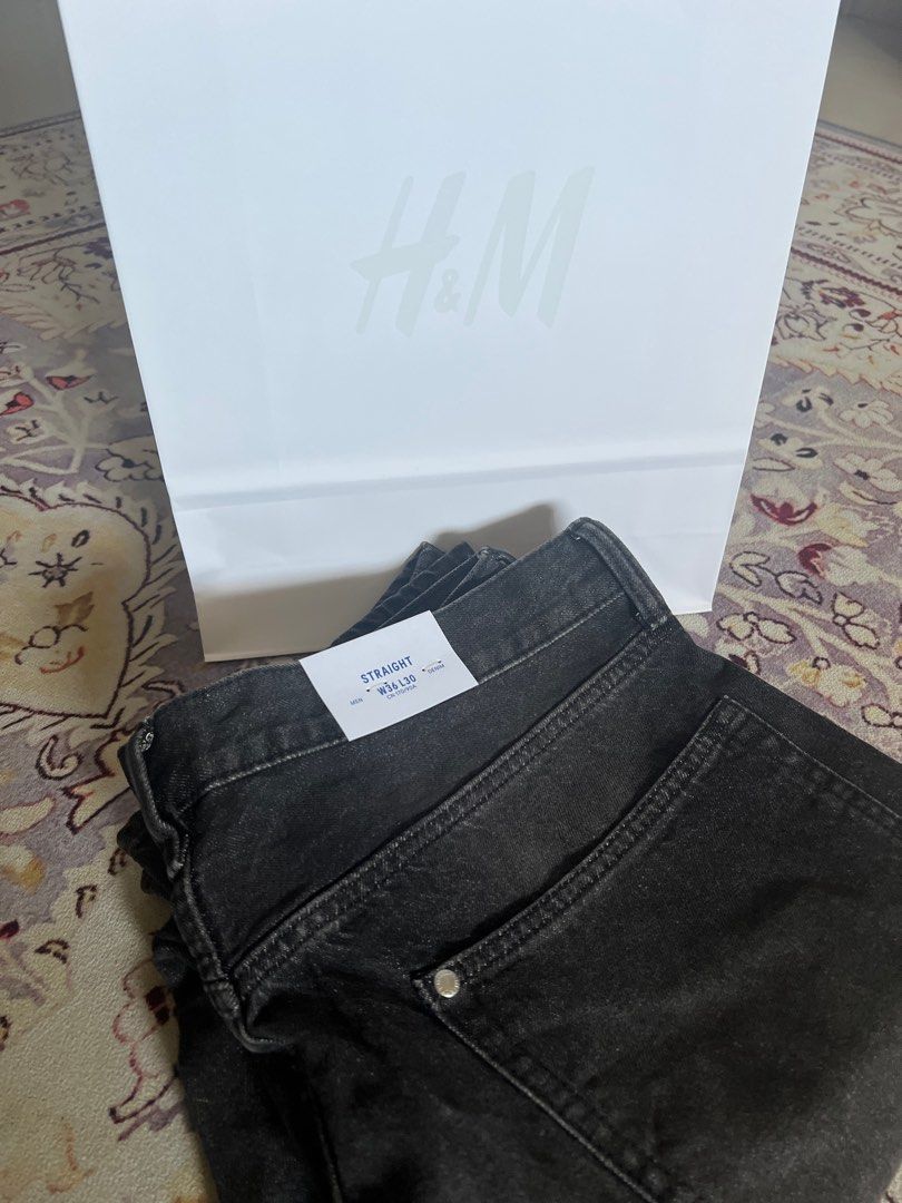 H M Straight Cut Jeans New Men s Fashion Bottoms Jeans on