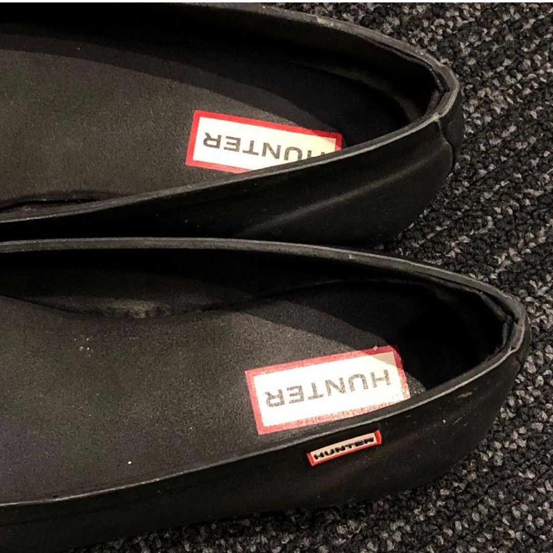 Hunter rain flats hot sale
