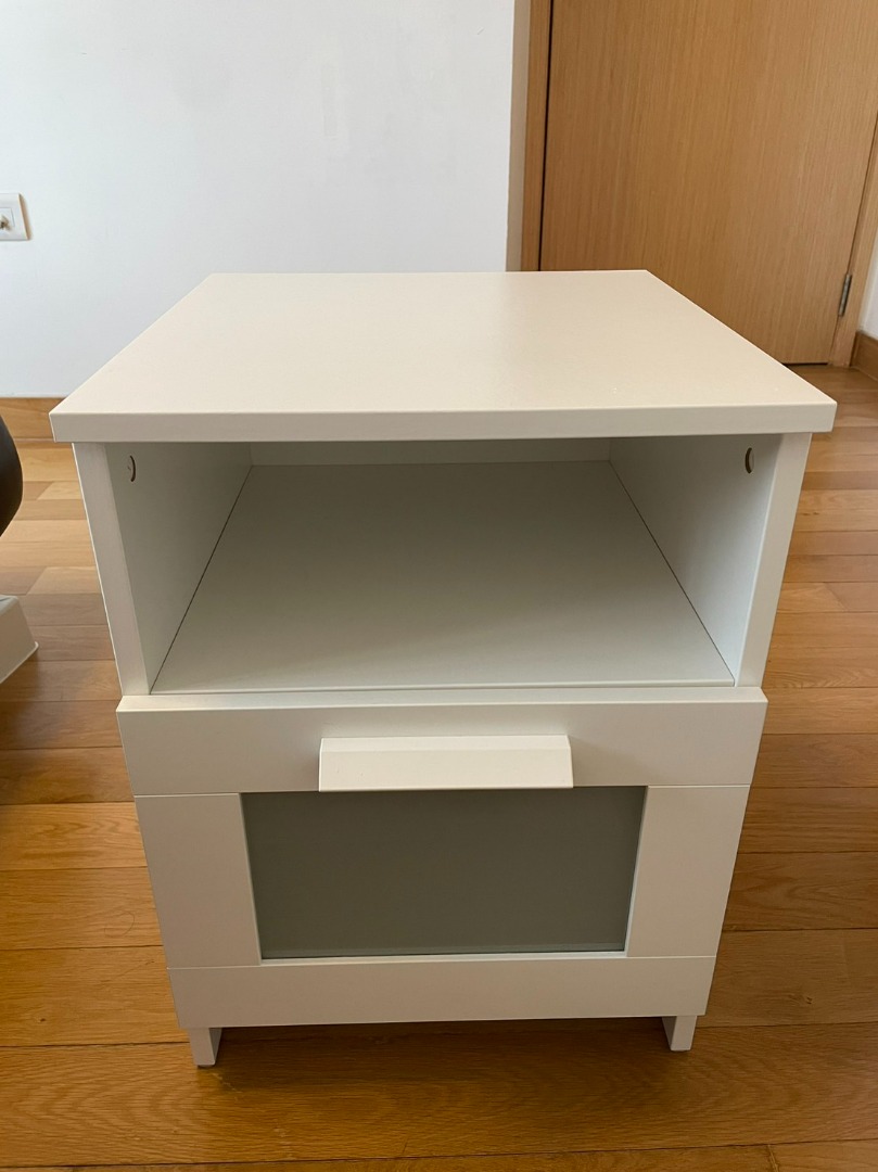 IKEA BRIMNES Bedside table, Furniture & Home Living, Furniture, Tables