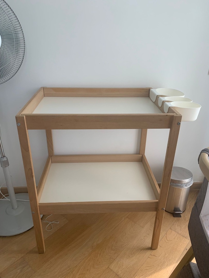IKEA Change Table and 3 x Storage Trays, Babies & Kids, Bathing