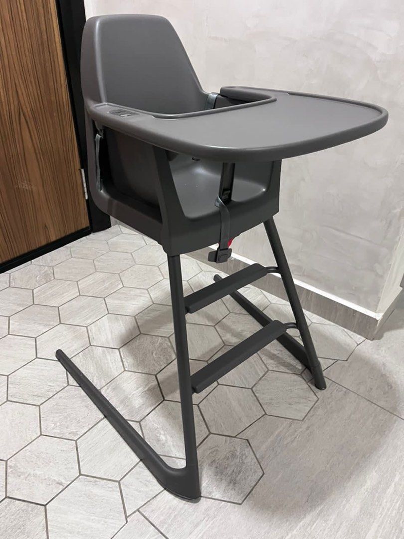 IKEA Langur baby / junior high chair with leg rest (grey), Babies