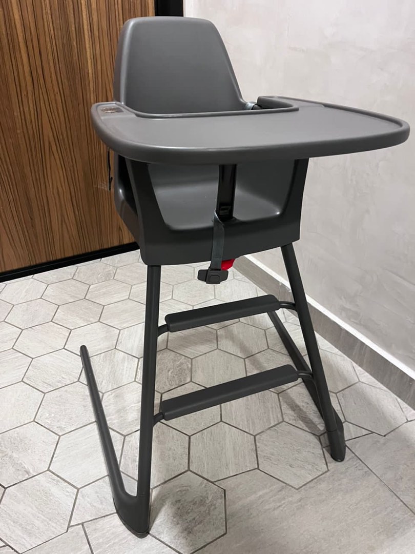 IKEA Langur baby / junior high chair with leg rest (grey), Babies