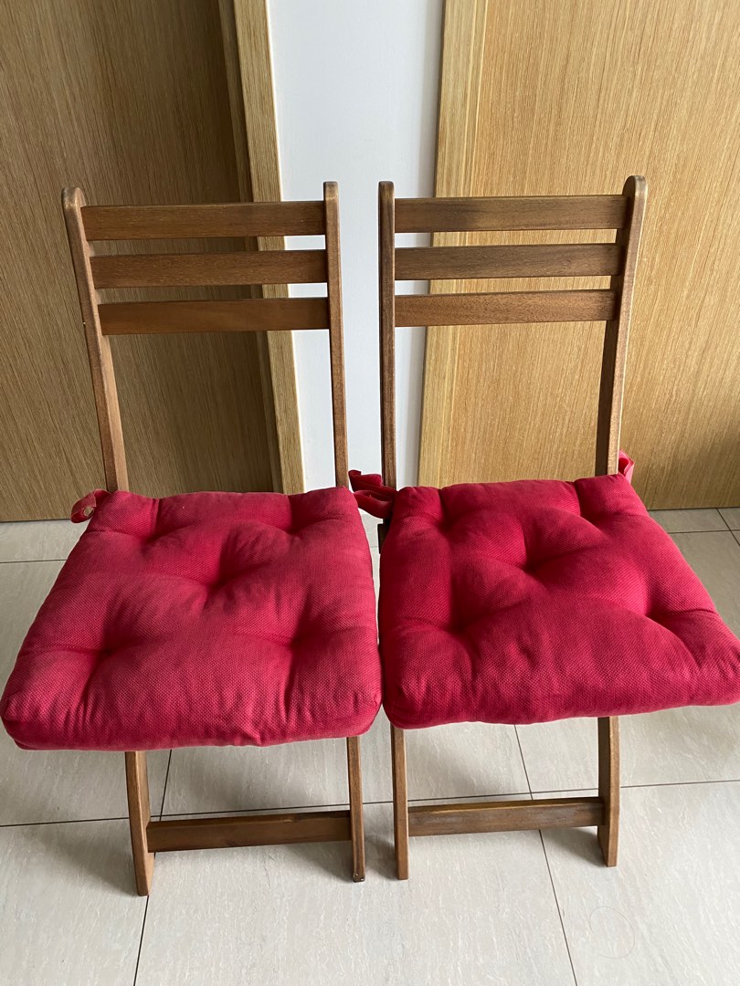 Ikea outdoor chairs with cushions, Furniture & Home Living, Outdoor