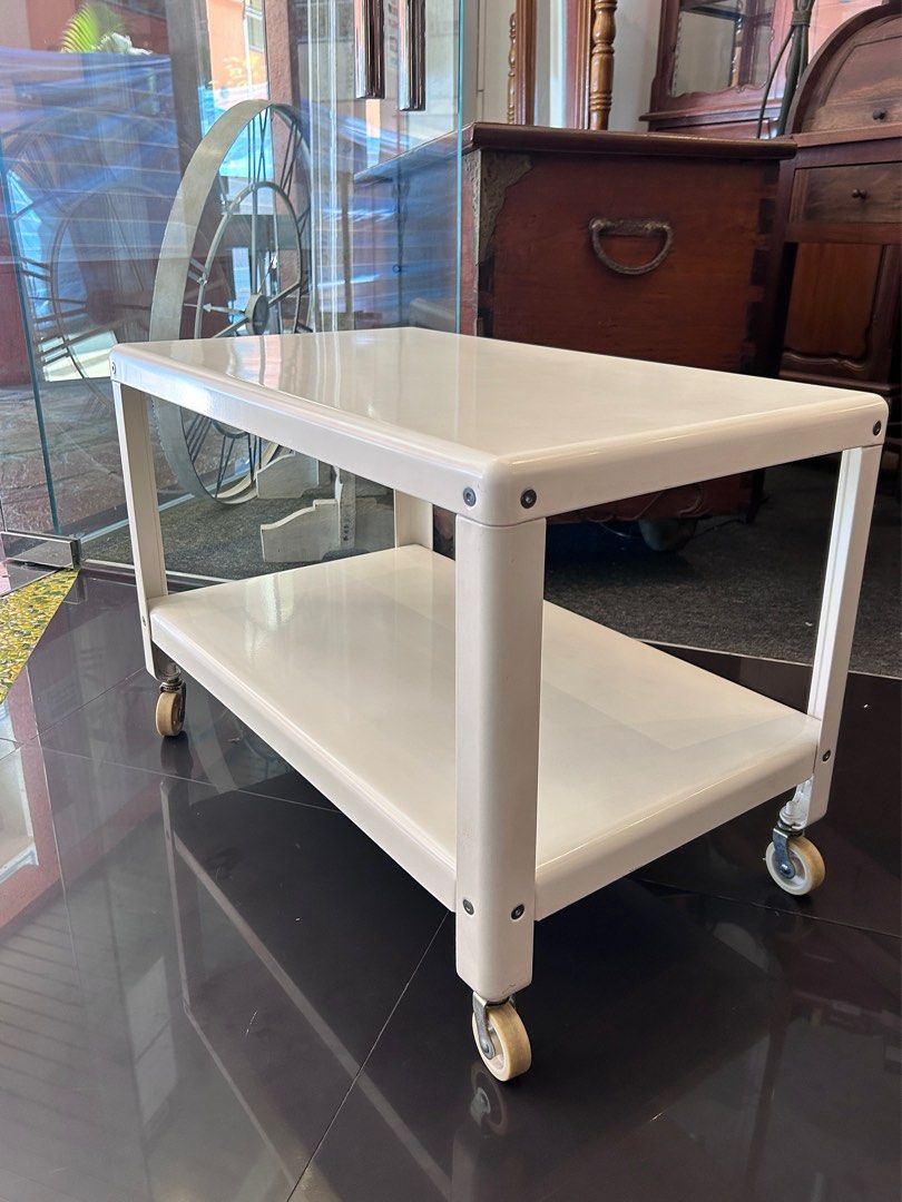 Ikea PS ALMHULT series METAL & wheels coffee table, Furniture & Home