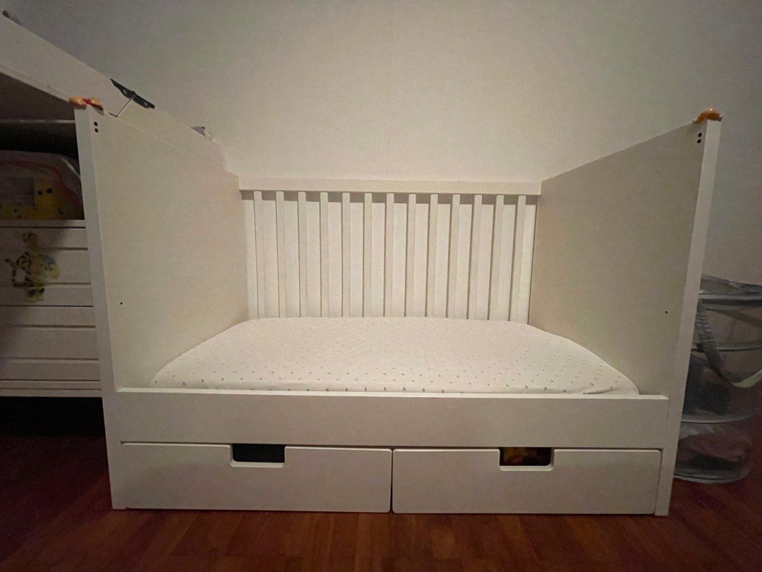 IKEA STUVA Baby Cot with drawers, Babies & Kids, Baby Nursery & Kids