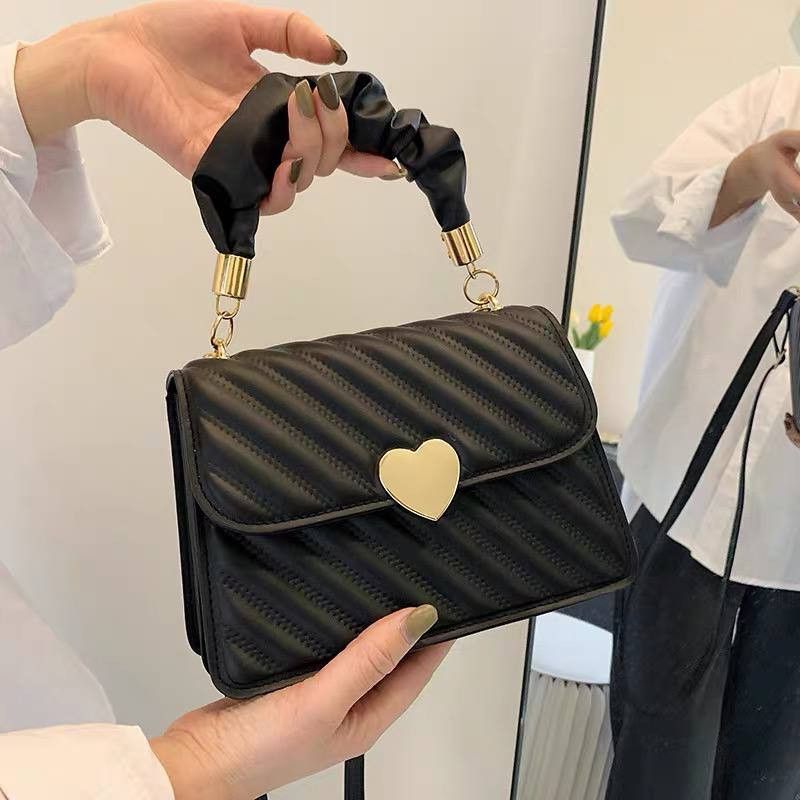 Plain black purse top