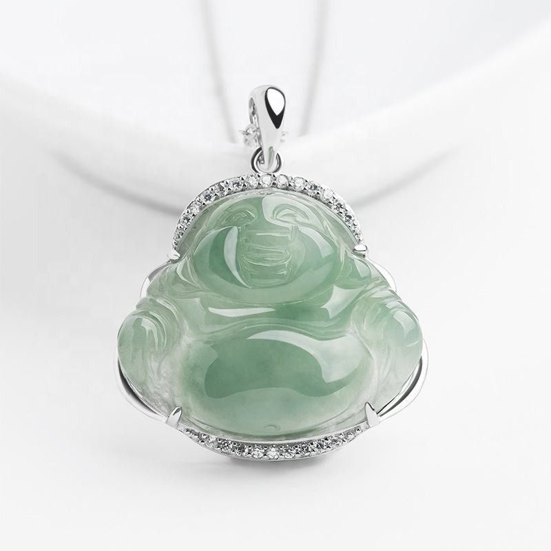 Mens jade buddha necklace new arrivals