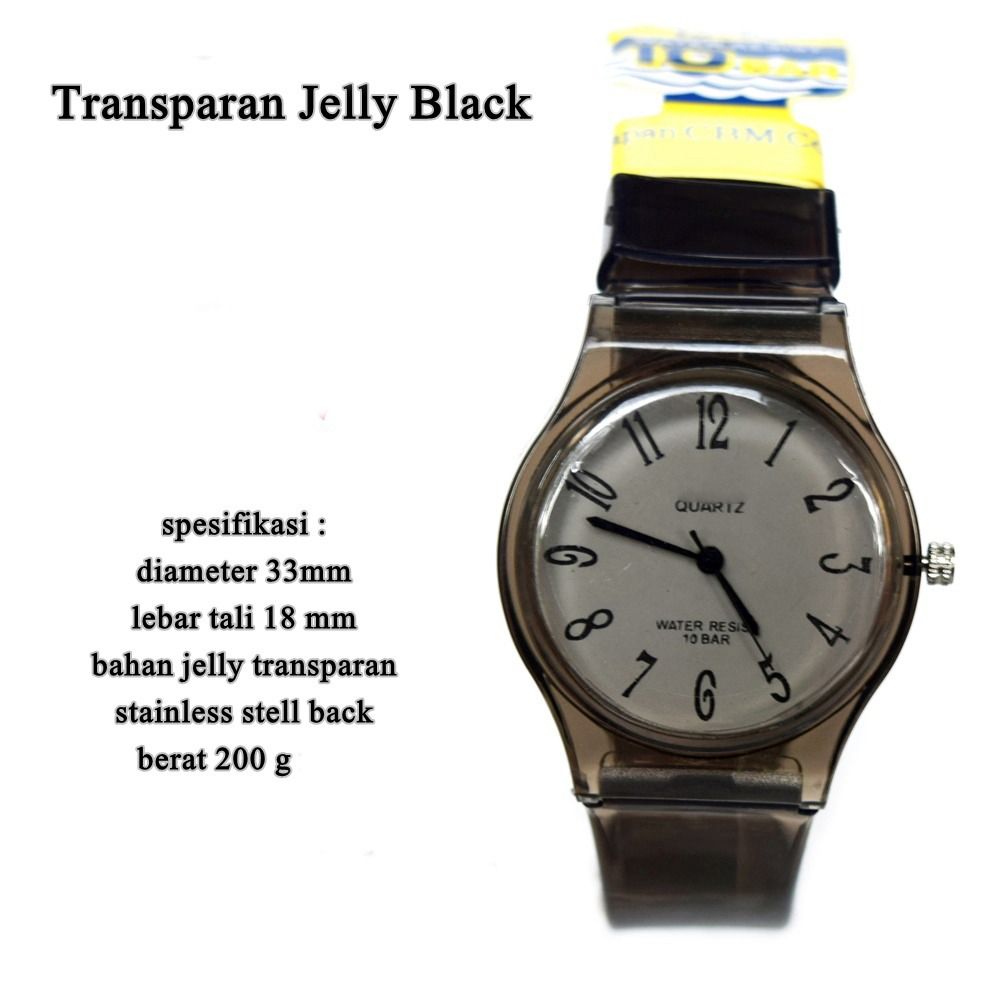 jam Jelly Clear Romawi Simpel Slim Female on Carousell