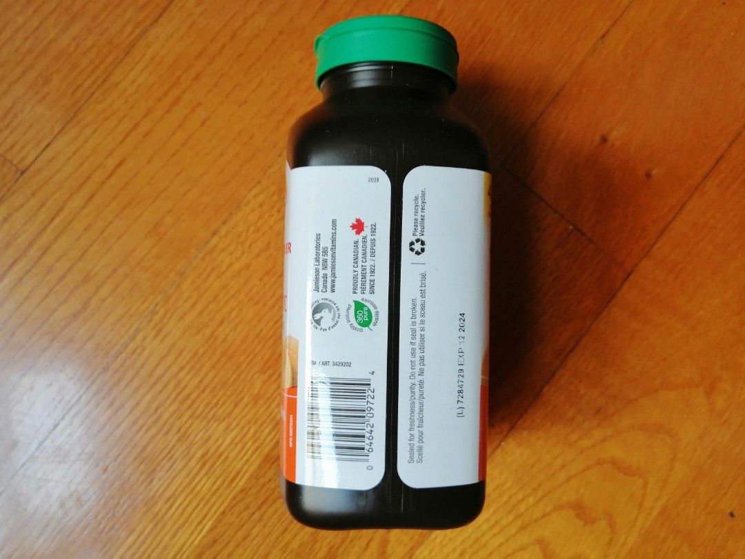Jamieson chewable vitamin C + Zinc 500mg 400 tablets, 健康及營養食用品, 健康補充品