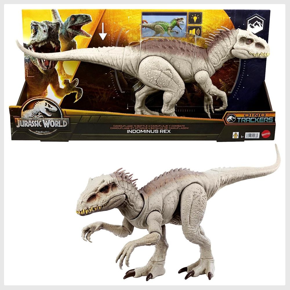 JURASSIC WORLD Indominus Rex HNT64 Interactive Dinosaur Toy with