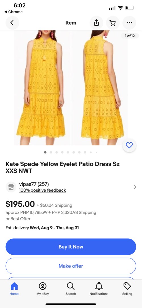 kate middleton yellow eyelet dress