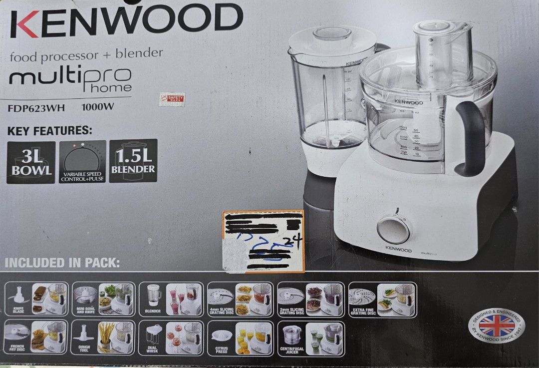 Kenwood Multipro Home Food Processor and Blender, TV & Home Appliances