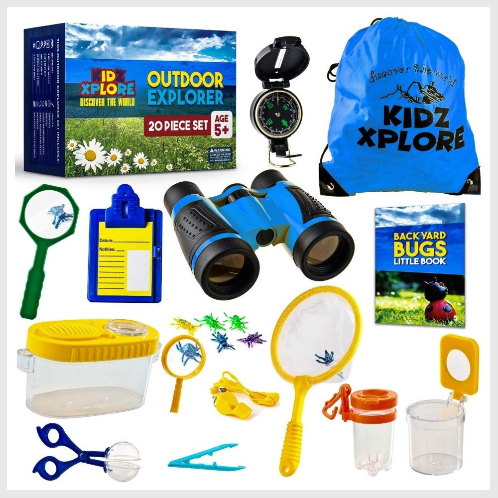Kidz Xplore-Outdoor Explorer Set, Bug Catching Kit, Nature Exploration  Children Outdoor Games Mini Binoculars Kids Compass Whistle Magnifying Glass,  Adventure Educational Toy, Hobbies & Toys, Toys & Games on Carousell