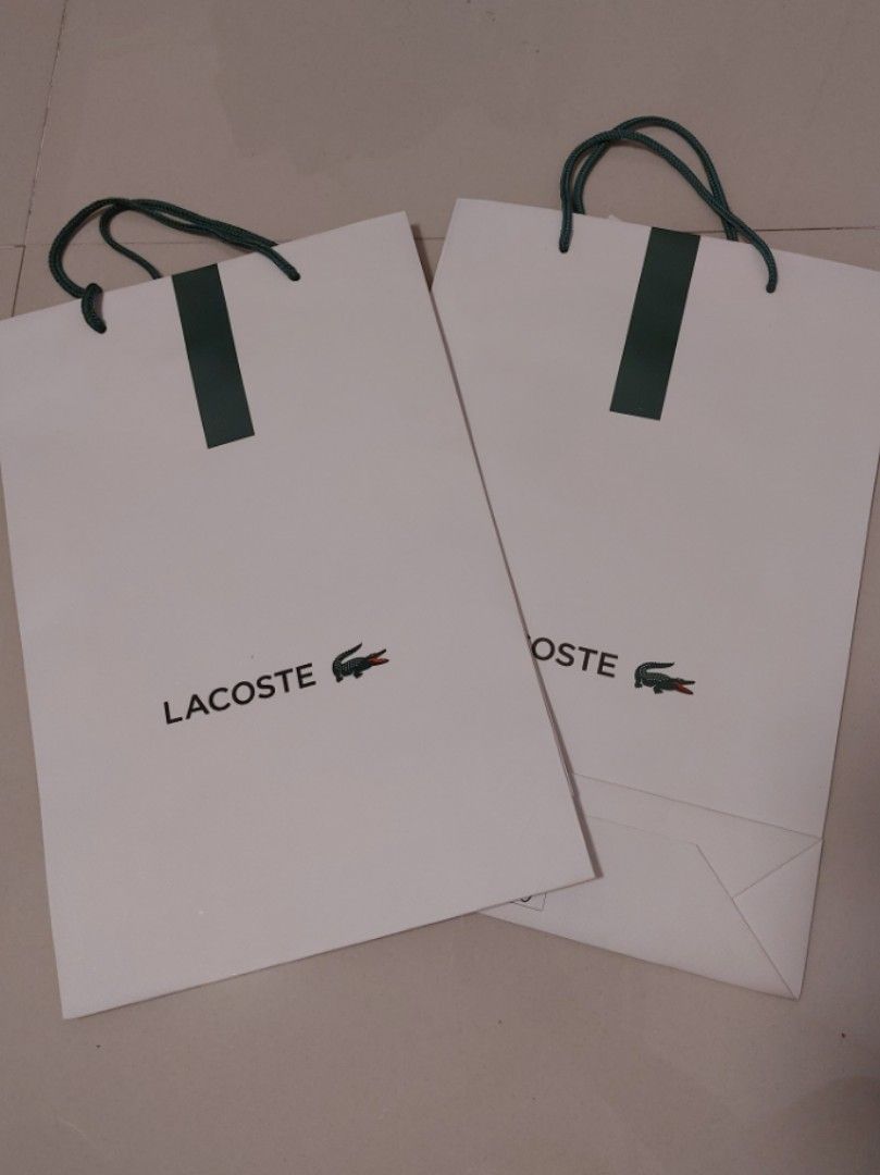 Lacoste paper bag shop