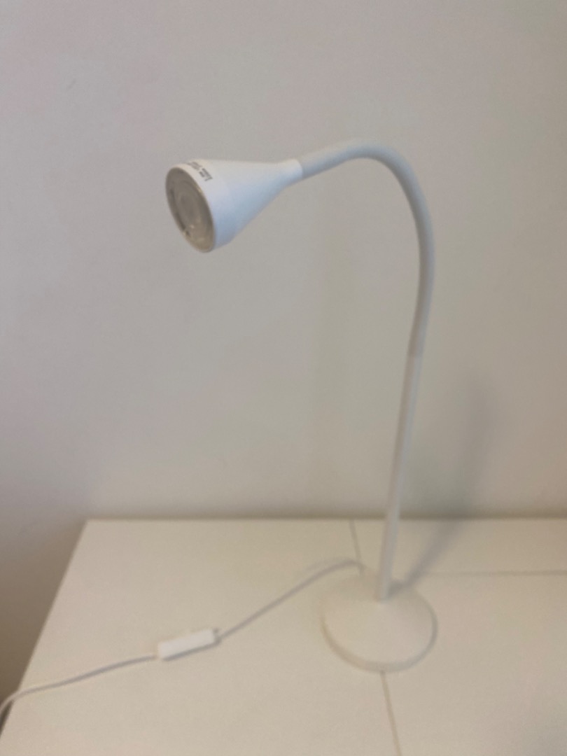 LED Ikea bedside lamp, Furniture & Home Living, Lighting & Fans