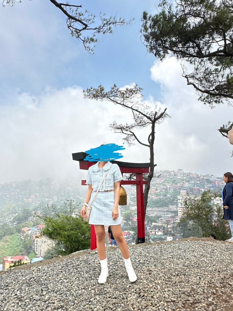 Light blue tweed coords on Carousell