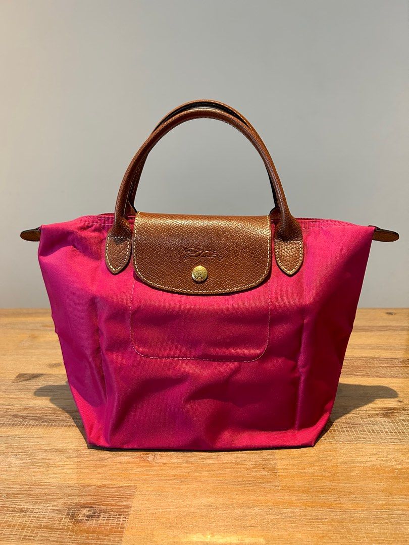 Longchamp Le Pliage Fuchsia Women s Fashion Bags Wallets Tote Bags on Carousell