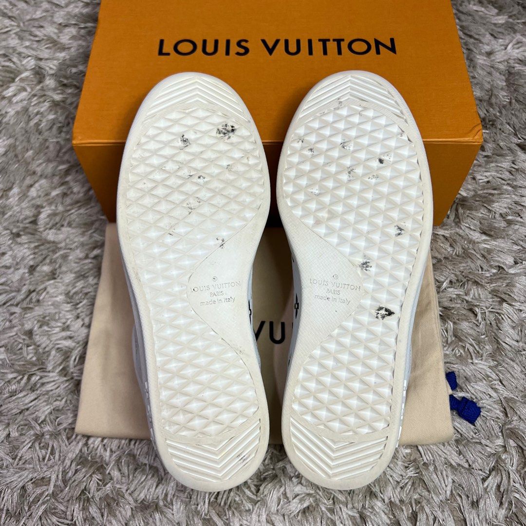 Louis Vuitton Blue Monogram Denim Luxembourg Sneakers LV6.5 US7.5