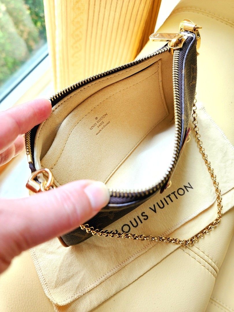 Louis Vuitton LV Gold Chain Short Sling Small Bag, Luxury, Bags