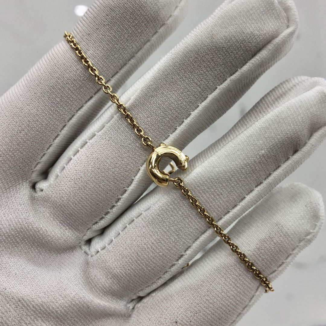Louis Vuitton LV & Me Bracelet, Letter C, Gold, One Size