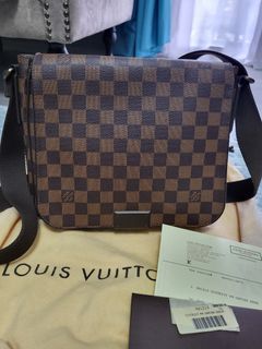 WTS - Authentic LV Louis Vuitton Leather Damier Graphite Shoulder Sling Bag,  Luxury, Bags & Wallets on Carousell