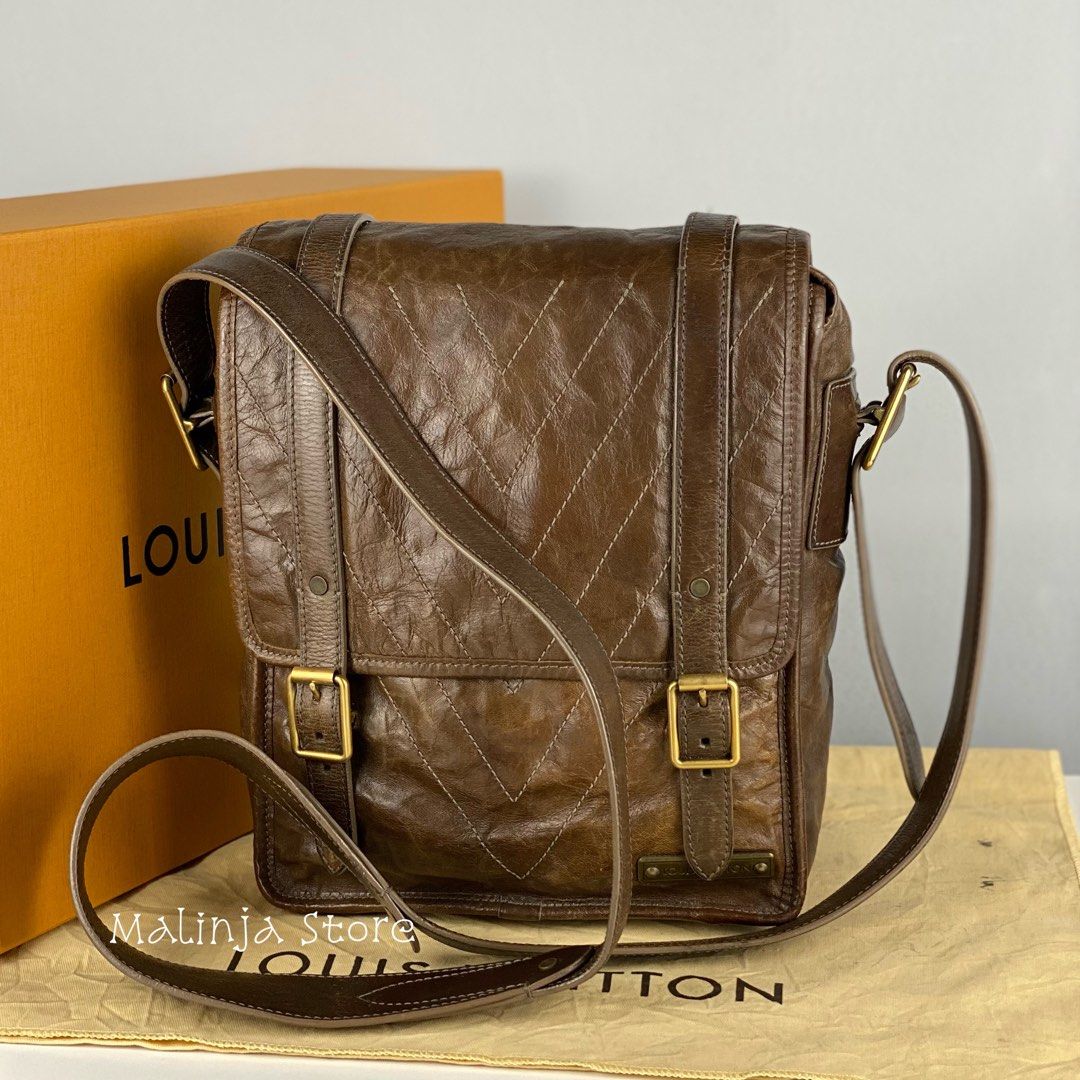 Louis Vuitton Brown Kangaroo Leather Soana