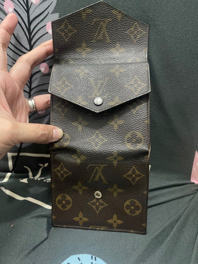 Louis Vuitton square double flap wallet, Luxury, Bags & Wallets on Carousell