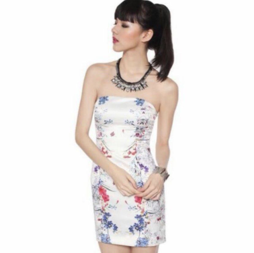 Oriental bodycon dress top