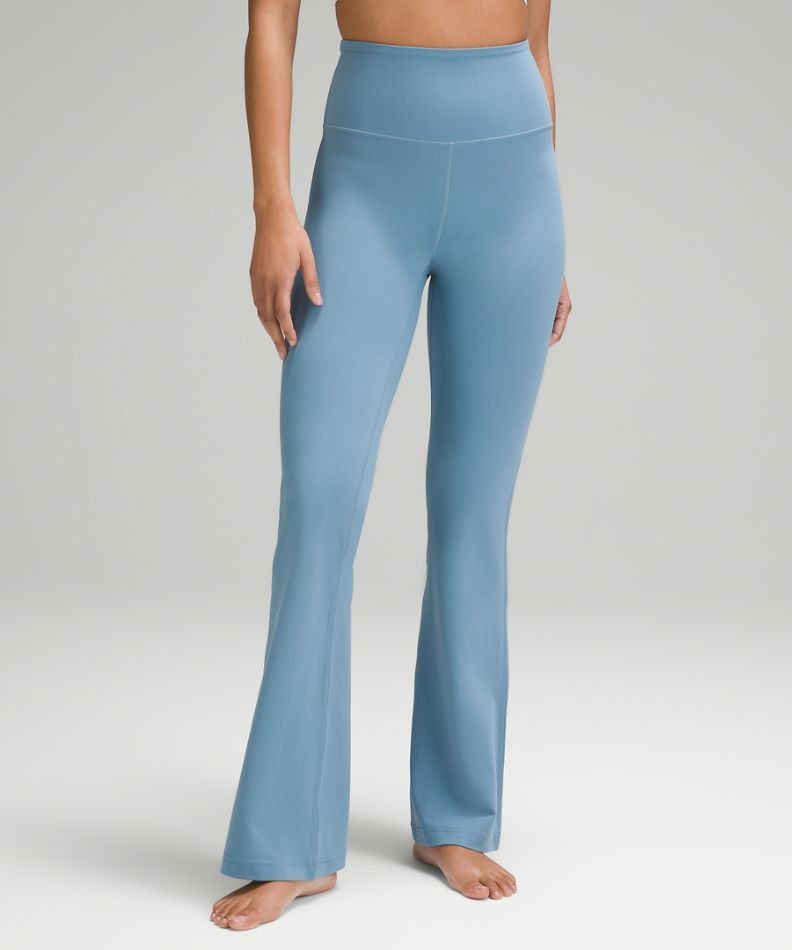 Lululemon groove flare pants leggings in utility blue, Women's