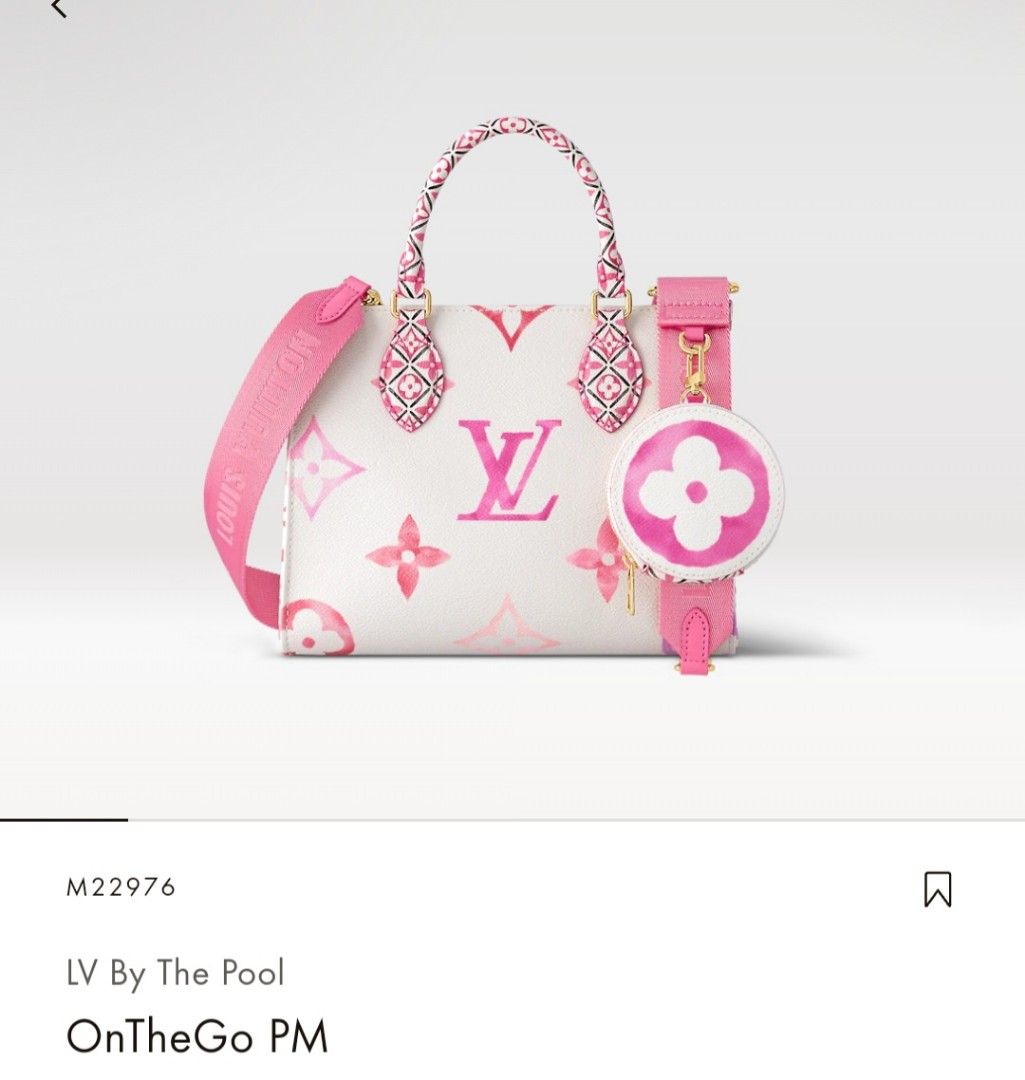 LV Onthego PM Size, Luxury, Bags & Wallets on Carousell