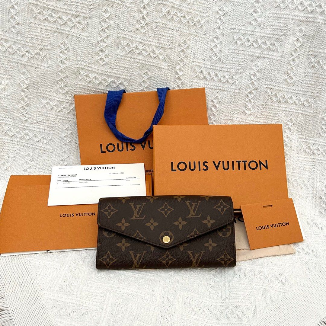 LV Monogram Long Wallet, Luxury, Bags & Wallets on Carousell