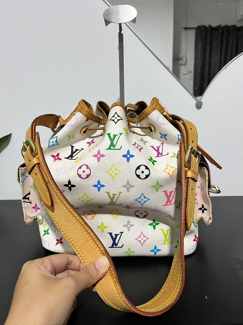Lv white colorful clearance bag