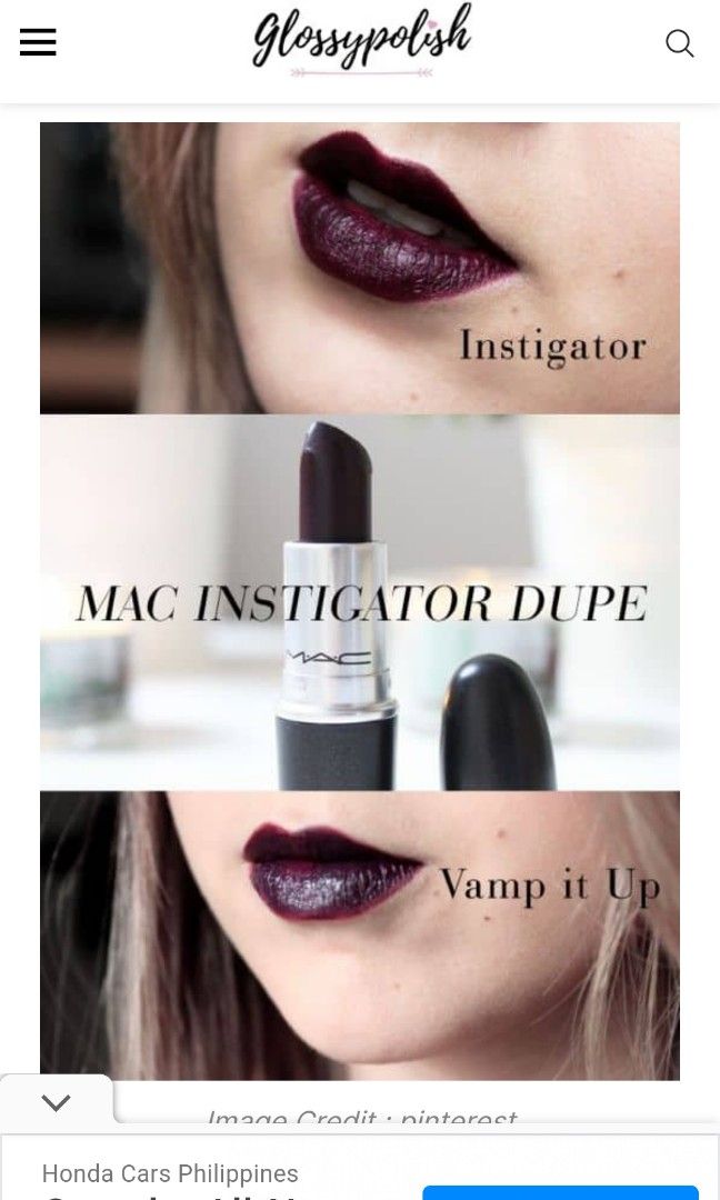 mac lipstick instigator
