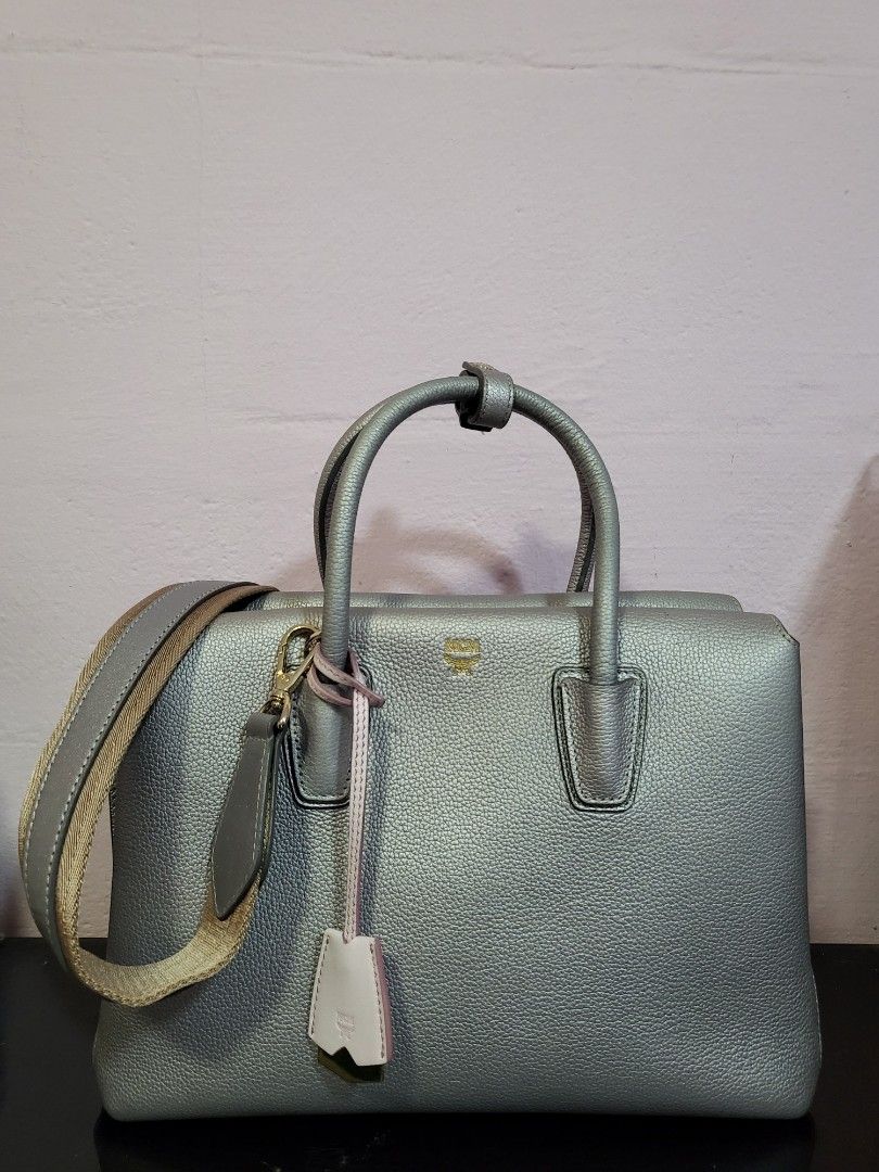 MCM MILLA LEATHER TOTE