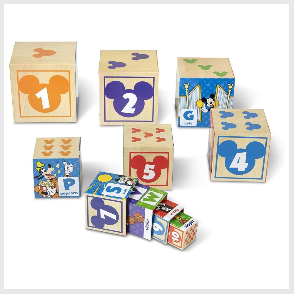 Melissa & doug mickey mouse & friends nesting & stacking blocks baby toy new arrivals