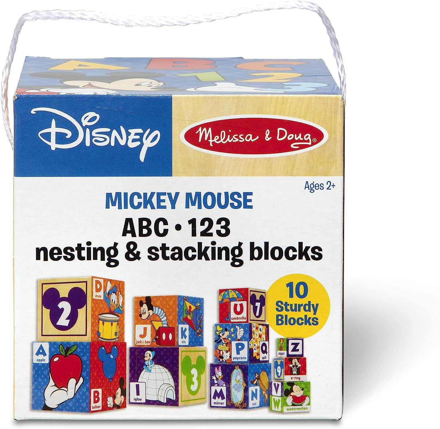 Melissa & doug mickey mouse & hot sale friends nesting & stacking blocks baby toy