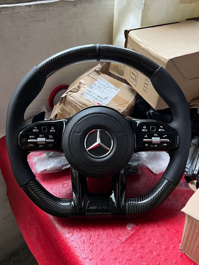 MercedesBenz AMG CF Carbon Fiber steering wheel, Car Accessories
